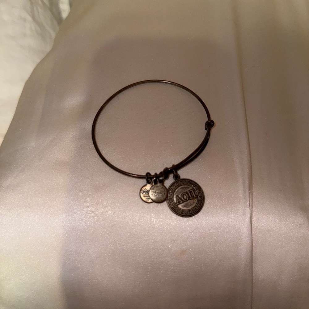 Gold Charm Bangle Bracelet